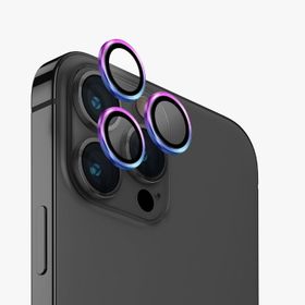 Uniq iPhone 15 Pro Max Optix Alüminyum Gökkuşağı Kamera Lens Koruyucu