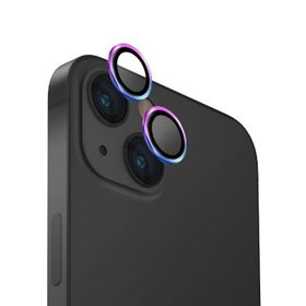 Uniq iPhone 15/15 Plus Optix Alüminyum Gökkuşağı Kamera Lens Koruyucu
