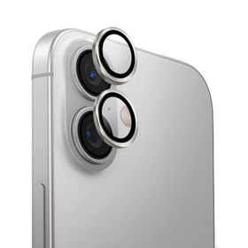 Uniq iPhone 16-16 Plus Optix Alüminyum Gümüş Kamera Lens Koruyucu