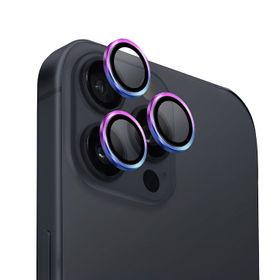 Uniq iPhone 16 Pro-16 Pro Max Optix Alüminyum Gökkuşağı Kamera Lens Koruyucu