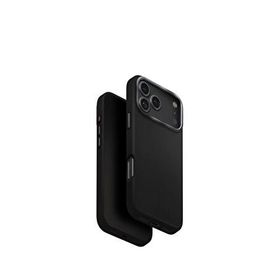 Uniq iPhone 17 Pro Lyden Magsafe Deri Siyah Uyumlu Telefon Kılıfı