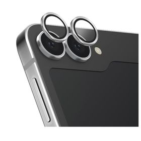 Uniq Samsung Galaxy Z Flip 6 Optix Alüminyum Gümüş Kamera Lens Koruyucu