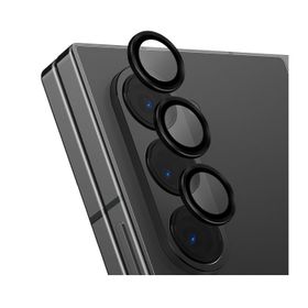 Uniq Samsung Galaxy Z Fold 6 Optix Alüminyum Siyah Kamera Lens Koruyucu
