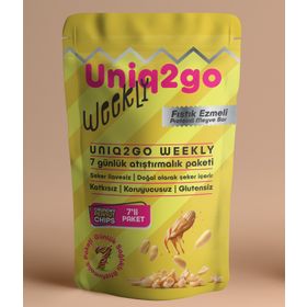 Uniq2go Weekly 7x50 gr Fıstık Ezmeli Proteinli Meyve Bar