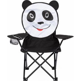 Uniqamp Panda Temalı Siyah Beyaz Çocuk Kamp Sandalyesi
