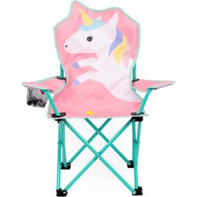Uniqamp Unicorn Temalı Pembe Çocuk Kamp Sandalyesi