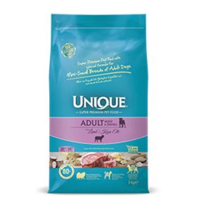 Unique 3 kg Kuzu Etli Küçük Irk Yetişkin Köpek Maması
