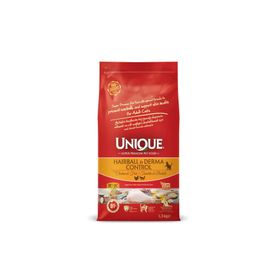 Unique Derma Hairball Control 1.5 kg Deri ve Tüy Sağlığı Kedi Maması