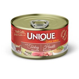 Unique Gold 85 gr Hindili Kedi Konserve Yaş Mama