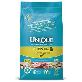 Unique Küçük Irk Yavrular için Kuzu Etli 3 kg Kuru Köpek Maması