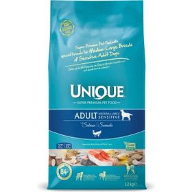 Unique Sensitive Somonlu Orta ve İri Irk 12 kg Yetişkin Kuru Köpek Maması