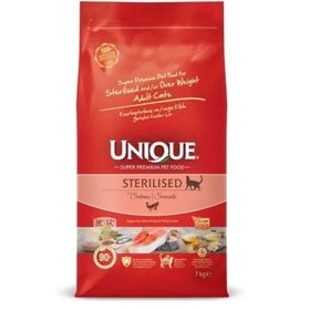 Unique Somonlu Düşük Tahıllı 7 kg Kısırlaştırılmış Kedi Maması