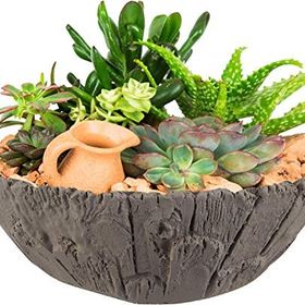 UniqueHome UV-1017-5 Wooden Gondol Vazo