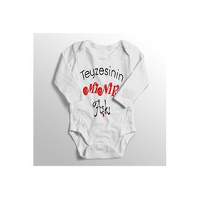 Unisex Bebek Beyaz Teyzesinin Minik Aşkı Baskılı Zıbını