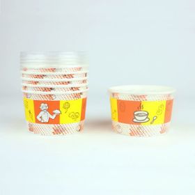 Unishop 16 oz 100 adet Kapaklı Karton Çorba Kasesi