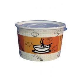 Unishop 16 oz 100 adet Kapaklı Karton Çorba Kasesi
