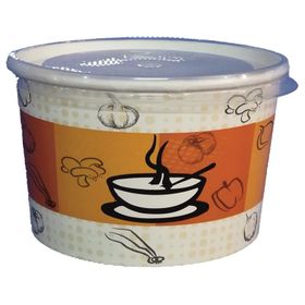 Unishop 16 oz 500 Adet Kapaklı Karton Çorba Kasesi