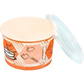 Unishop 16 oz Kapaklı Karton Çorba Kasesi
