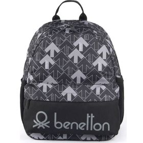 United Colors of Benetton 03736 Siyah-Gri Anaokul Çantası
