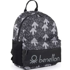 United Colors of Benetton 03736 Siyah-Gri Anaokul Çantası