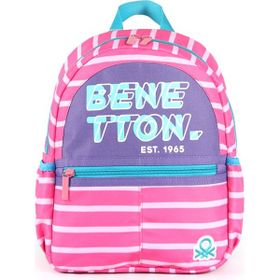 United Colors of Benetton 03750 Kız Çocuk Pembe Mor Okul Sırt Çantası