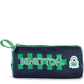 United Colors of Benetton 03777 Tek Bölmeli Yeşil Dama Desenli Kalem Çantası