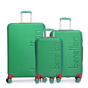 United Colors of Benetton 14BNT500 Yeşil 3'lü Set Bavul