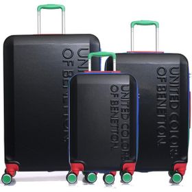 United Colors of Benetton 14BNT600 Siyah 3'lü Set Bavul