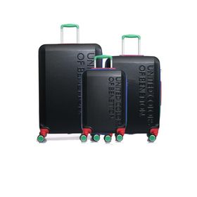 United Colors of Benetton 14BNT600 Siyah 3'lü Set Bavul
