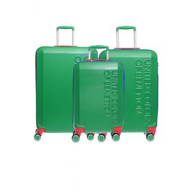 United Colors of Benetton 14BNT600 Yeşil 3'lü Set Bavul
