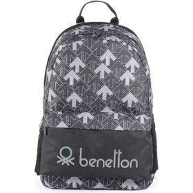 United Colors of Benetton 3738 Siyah-Gri Çift Bölmeli İlkokul Sırt Çantası