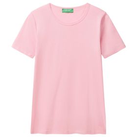 United Colors of Benetton 3GA2E16A0 Pembe Kadın T-shirt