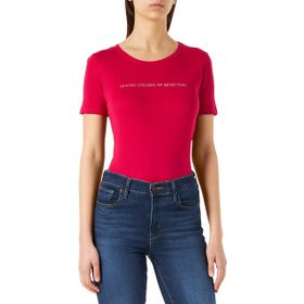 United Colors of Benetton 3GA2E16A2 Koyu Kırmızı Kadın T-Shirt