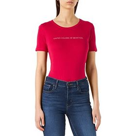 United Colors of Benetton 3GA2E16A2 Koyu Kırmızı Kadın T-Shirt