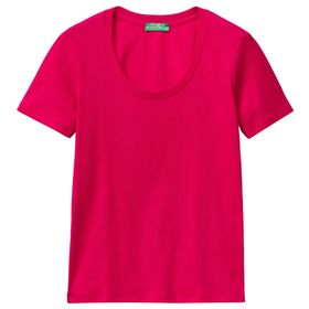United Colors of Benetton 3GA2E16A2 Koyu Kırmızı Kadın T-Shirt