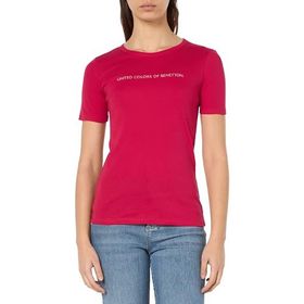 United Colors of Benetton 3GA2E16A2 Koyu Kırmızı Kadın T-Shirt