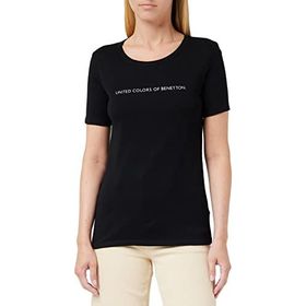 United Colors of Benetton 3GA2E16A2 Schwarz Nero 100 Kadın T-Shirt