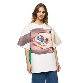 United Colors of Benetton 3NPUJ18D9 Beyaz Unisex T-shirt