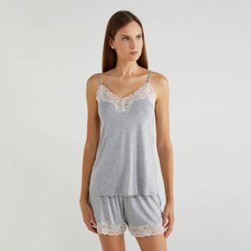 United Colors of Benetton 3U113H235 Gri Melanj Kadın Pijama