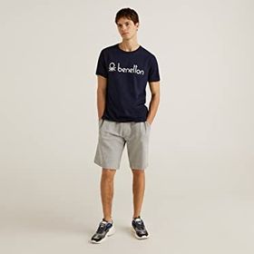 United Colors of Benetton 501 Açık Gri Melanj Erkek Şort