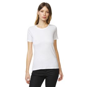 United Colors of Benetton Bisiklet Yaka Kısa Kollu Basic Beyaz Kadın T-Shirt