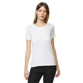 United Colors of Benetton Bisiklet Yaka Kısa Kollu Basic Beyaz Kadın T-Shirt