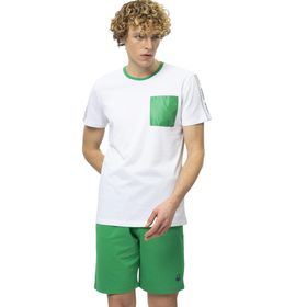 United Colors of Benetton BNT-M20446 Beyaz-Yeşil Erkek T-shirt
