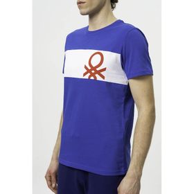 United Colors of Benetton BNT-M20470 Mavi Erkek T-shirt