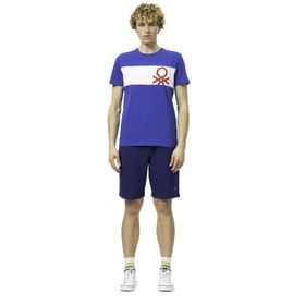 United Colors of Benetton BNT-M20470 Mavi Erkek T-shirt