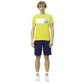 United Colors of Benetton BNT-M20470 Sarı Erkek T-shirt