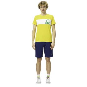 United Colors of Benetton BNT-M20470 Sarı Erkek T-shirt