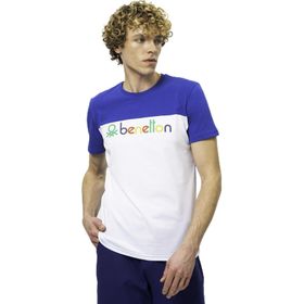 United Colors of Benetton BNT-M20472 Mavi Erkek T-shirt
