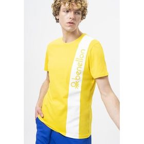 United Colors of Benetton BNT-M20474 Sarı Erkek T-shirt