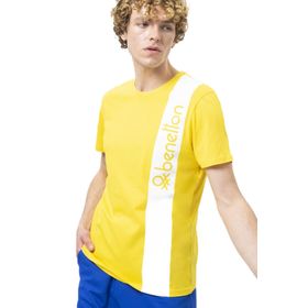 United Colors of Benetton BNT-M20474 Sarı Erkek T-shirt